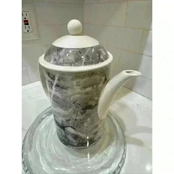 RAVENNA Villeroy & Boch Coffee/Tea Pot 7.5" tall made in Luxembourg Pre-Owned - Picture 6 of 12